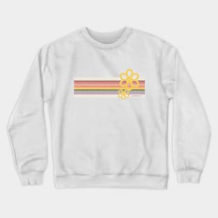 1970s Rainbow with flowers Crewneck Sweatshirt